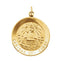 14k Yellow Gold Round Caridad del Cobre Medal (12 MM)