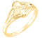 Angel with Dove Holy Ghost 10k Yellow Gold Ring