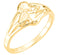 Angel with Dove Holy Ghost 10k Yellow Gold Ring