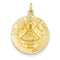 14k Yellow Gold Our Lady Of San Juan Medal Pendant (24X18MM)