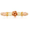 Ave 369 Dakota Rose Leaf Ring, 10k Yellow Gold, 12k Pink and Green Gold Black Hills Gold Motif