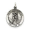 Sterling Silver Antiqued St. John The Baptist Medal (30X22MM)