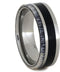 Ironwood, Naturally Shed Deer Antler 7mm Comfort-Fit Titanium Wedding Band, Size 8.25