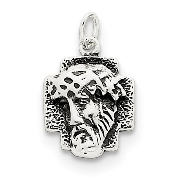 Sterling Silver Antiqued Ecce Homo Medal (30X21MM)