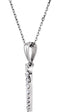 Diamond Heart 14k White Gold Pendant Necklace, 18" (1/2 Cttw)