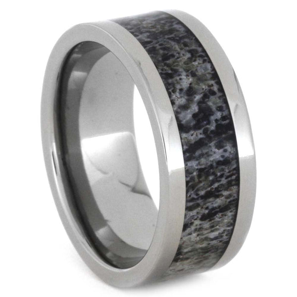 Deer Antler 8mm Comfort-Fit Titanium Band