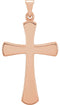 Cross Pendant, 14k Rose Gold (28.5x19MM)