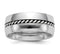 Edward Mirell Cobalt and Sterling Silver Braided 9mm Comfort-Fit Band, Size 8.5