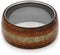 Elk Antler, Black Mesquite, Koa Wood, Cedar 11mm Comfort-Fit Titanium Wedding Band, Size 7.75