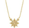 Star Necklace, 14k Yellow Gold, 16-18"