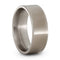 Flat Profile Solid Titanium 8mm Comfort-Fit Polished Band