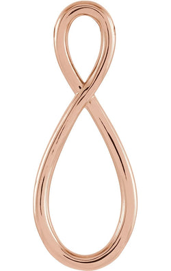 Infinity Style Pendant, 14k Rose Gold