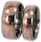 Ave 369 Copper and Silver Mokume Gane Titanium Couples Wedding Rings