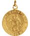 14k Yellow Gold St. Christopher Medal (29 MM)