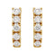 Diamond J-Hoop Earrings, 14k Yellow Gold (1 1/2 Ctw, Color G-H, Clarity I1)