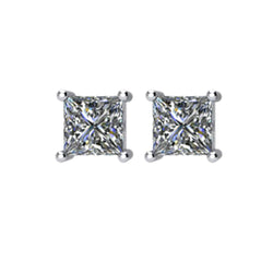 Platinum Diamond Stud Earrings(1 Cttw, Color GH, Clarity SI2-SI3)