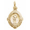 14k Yellow Gold St. Lazarus Medal (12x9MM)