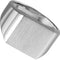 Men's 14k X1 White Gold 12mm Brushed Square Signet Ring