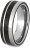 Buckeye Burl Wood 7mm Comfort-Fit Titanium Wedding Band