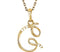 5-Stone Diamond Letter 'G' Initial 14k Yellow Gold Pendant Necklace, 18" (.03 Cttw, GH, I1)