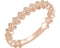 Petite Clover Stackable Ring, 14k Rose Gold