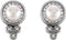 Platinum White Freshwater Cultured Pearl and Diamond Earrings (5-5.5MM) (0.2 Ctw, G-H Color, SI2-SI3 Clarity)