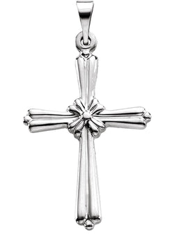 Platinum Rope Cross Pendant (35.00X25.50 MM)