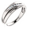 Men's Platinum 7-Stone Diamond Wedding Band (.10 Ctw, Color G-H, SI2-SI3 Clarity) Size 10