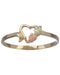 Petite Open Heart Ring in 10k Yellow Gold, 12k Rose Gold, 12k Green Gold