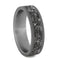 Mimetic Meteorite Inlay 6mm Comfort-Fit Titanium Wedding Band