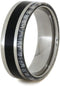 Ironwood, Naturally Shed Deer Antler 7mm Comfort-Fit Titanium Wedding Band, Size 11.5