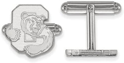 Rhodium-Plated Sterling Silver Cornell University Cuff Links, 15MM