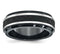 Edward Mirell 8mm Black Titanium Stepped Press Fit with Black Carbon Fiber 8mm Comfort-Fit Band