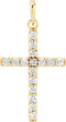 Diamond Cross Pendant, 14k Yellow Gold (.50 Ctw, Color GH, Clarity I1)