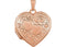 Rose Gold Plated Sterling Silver Two Heart Locket Pendant