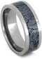 Blue Cobaltium Mokume Gane Inlay 8mm Comfort-Fit Titanium Wedding Band, Size 6.25