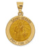 14k Yellow Gold St. Gerard Medal Pendant (21X18MM)