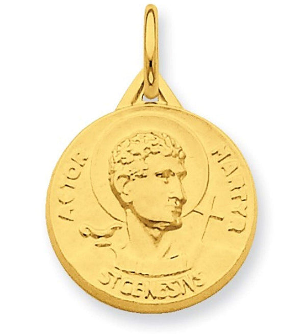 24k Gold-Plated Sterling Silver St. Genesius Medal