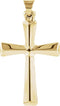 Plain Hollow Cross 14k Yellow Gold Pendant