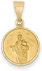 18k Yellow Gold St. Jude Medal Pendant (22X13MM)