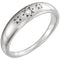 Platinum Diamond Starburst Ring (.05 Ctw, G-H Color, SI2-SI3 Clarity), Size 6