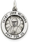 Sterling Silver Antiqued Saint John Neumann Medal (25X20MM)