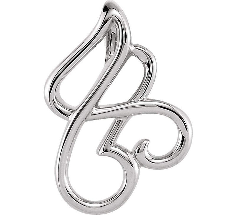 Platinum Freeform Pendant