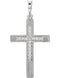 Diamond Cross Pendant, Rhodium-Plated 14k White Gold (.08 Ctw, Color G-H , Clarity I1)