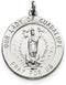 Sterling Silver Our Lady of Guadalupe Medal (31X25MM)