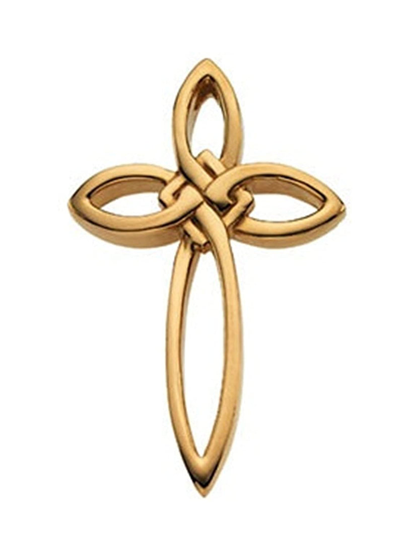Everlasting Cross 14k Yellow Gold Pendant (36.75X23.75 MM)
