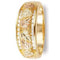 Ave 369 22-Stone Diamond Band, 10k Yellow Gold, 12k Green and Rose Gold Black Hills Gold Motif (0.33 Ctw)