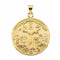 14k Yellow Gold St. Francis of Assisi Medal (26MM)