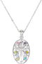 Passion Cross 'Celebrate Recovery' Pendant Necklace, Rhodium Plate Sterling Silver, 18"