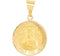 14k Yellow Gold Round Hollow St. Paul Medal (14.75MM)